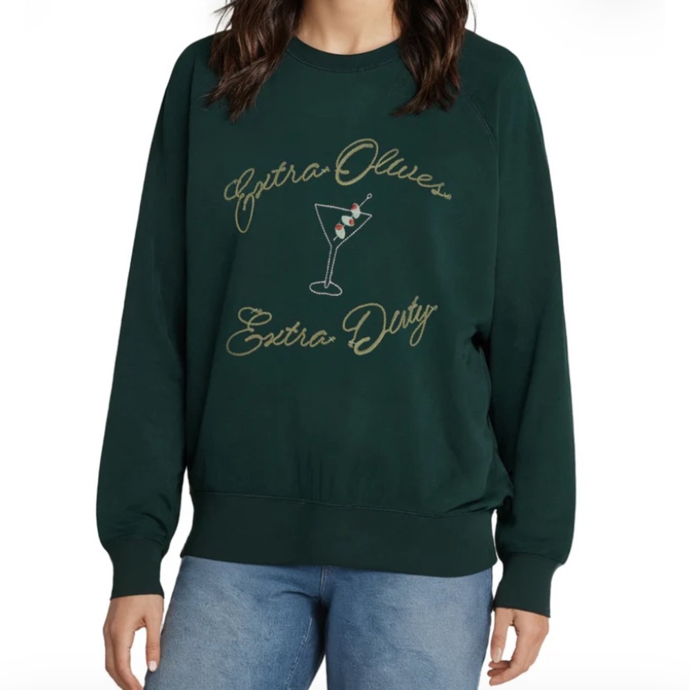 Wild fox Extra Dirty Bailey sweatier. Green XS